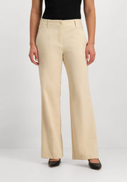 Jessie Wide Leg Broek | Light Beige