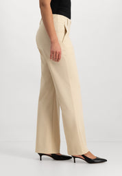 Jessie Wide Leg Broek | Light Beige