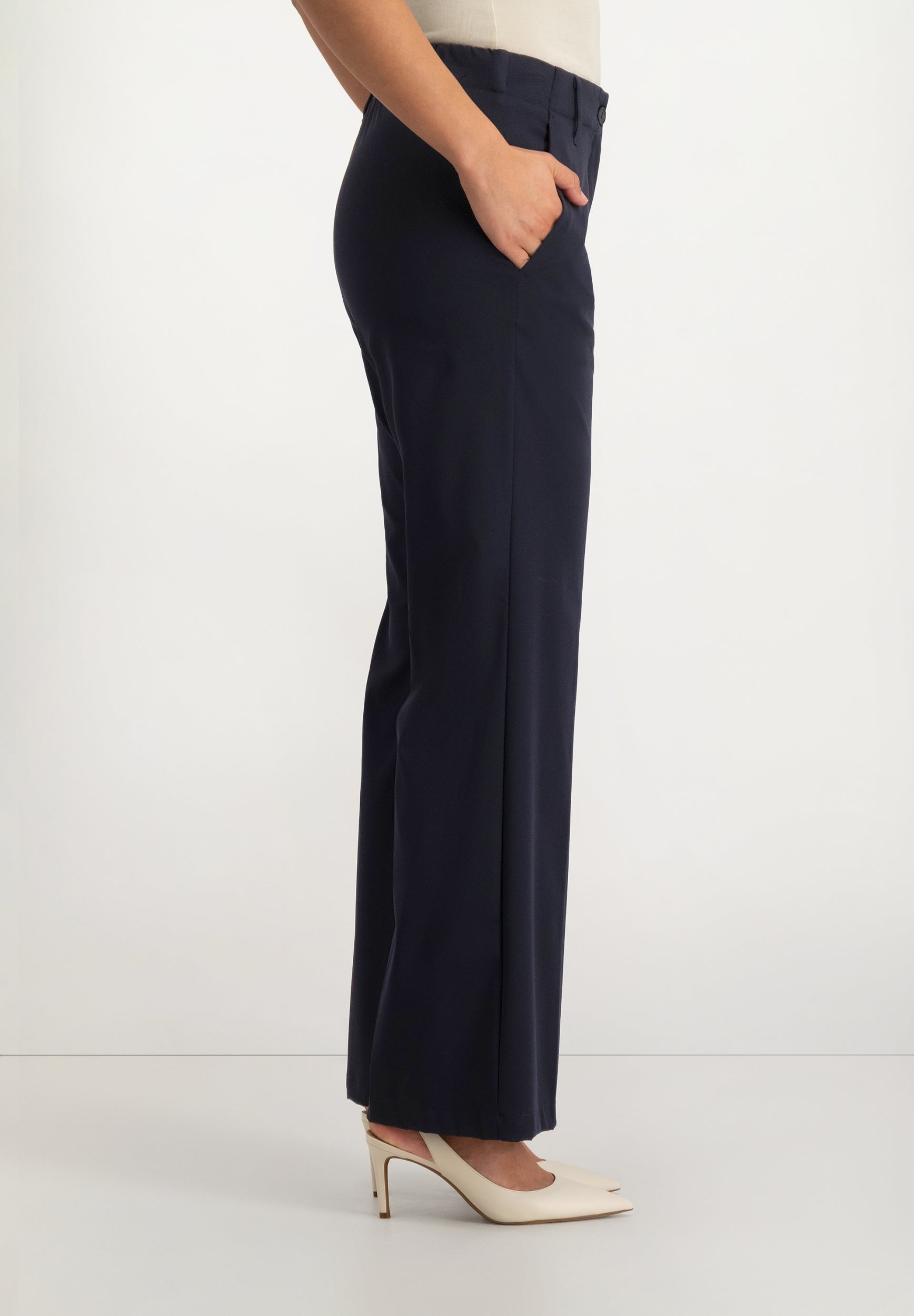 Jessie Wide Leg Pants | Midnight Blue