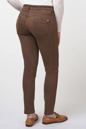 Twigie Coloured Shape-On Straight Jeans | Nougat