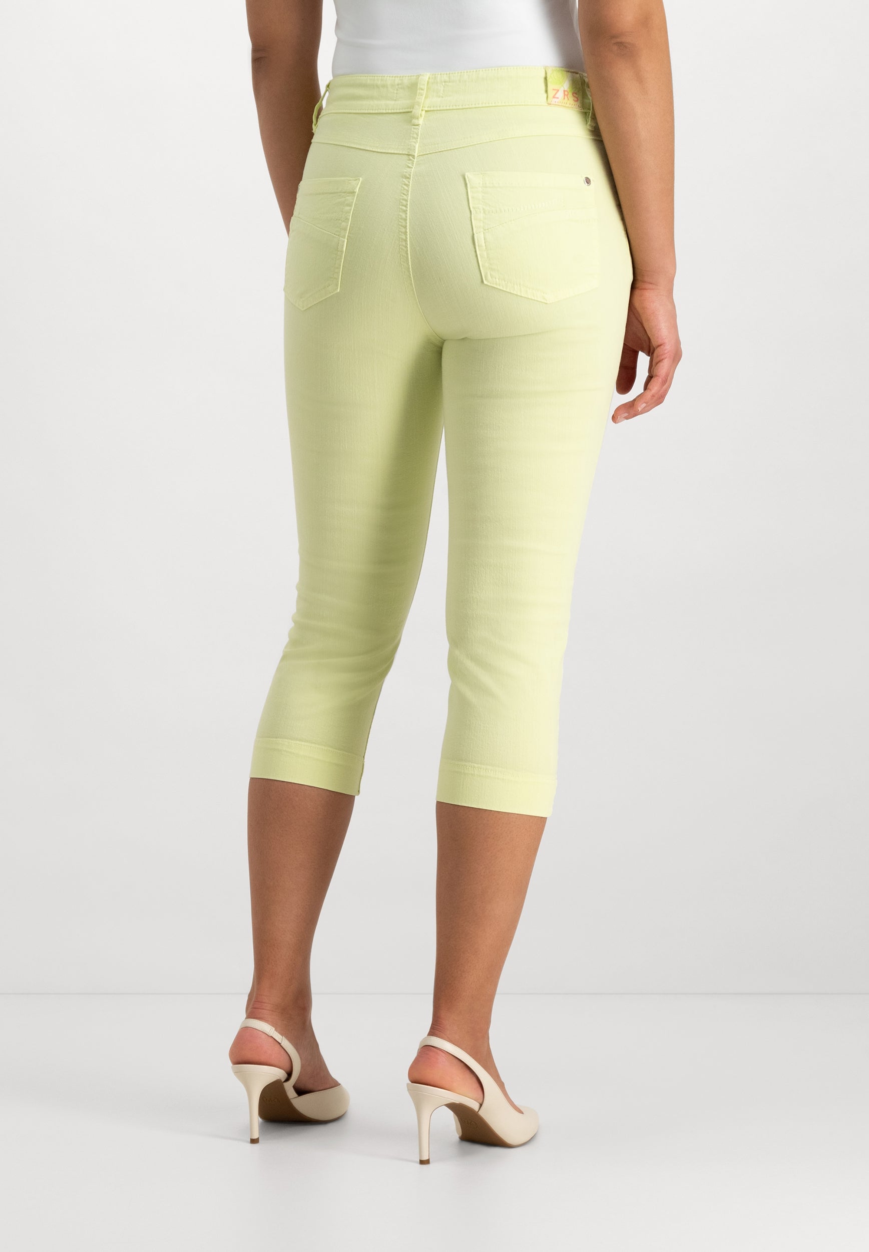 Kora Cropped Jeans | Lime